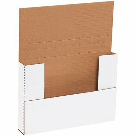 BSC PREFERRED 9-5/8 x 6-5/8 x 1-1/4'' White Easy-Fold Mailers, 50PK S-329
